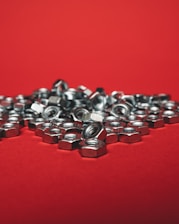 silver and black round coins