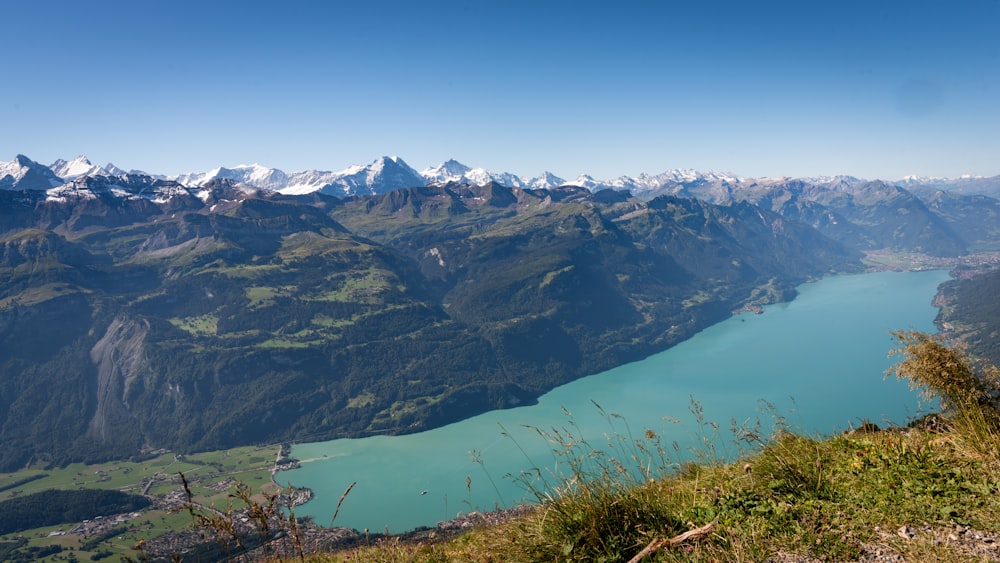 green grass field and mountains during daytime