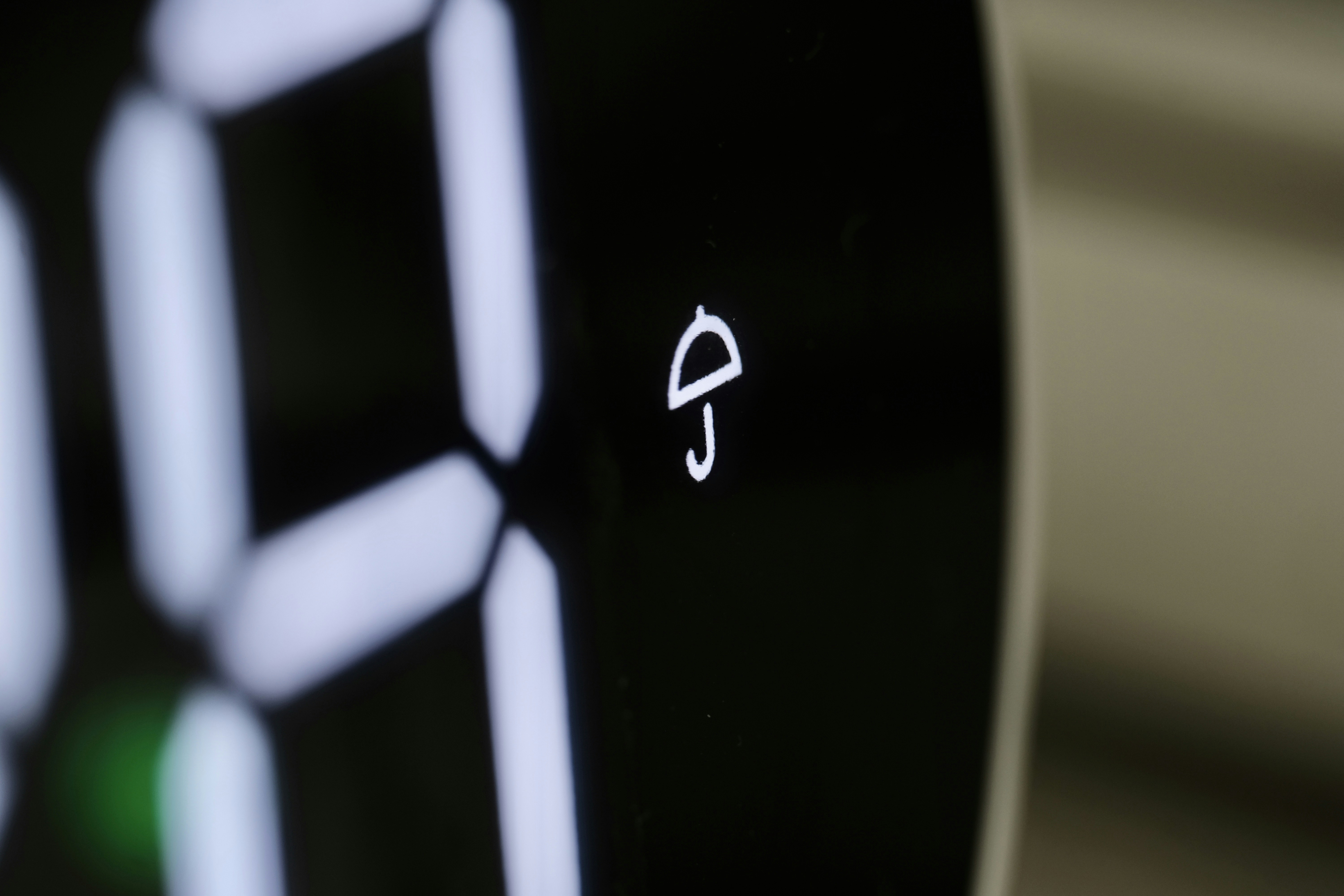 black and white digital device