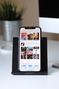 iphone xs on white table
