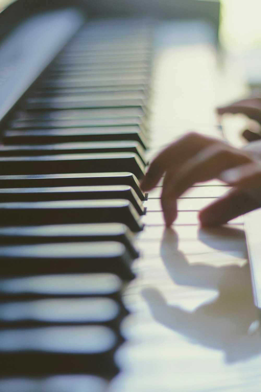 black and white piano keys