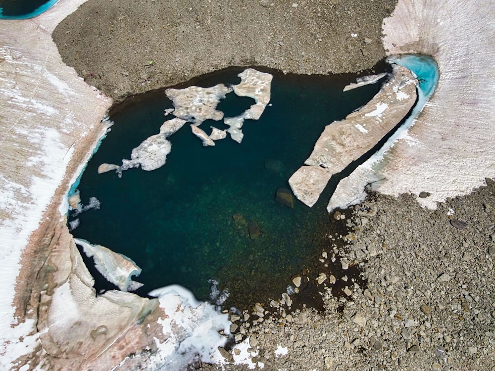 brown rock formation near body of water during daytime