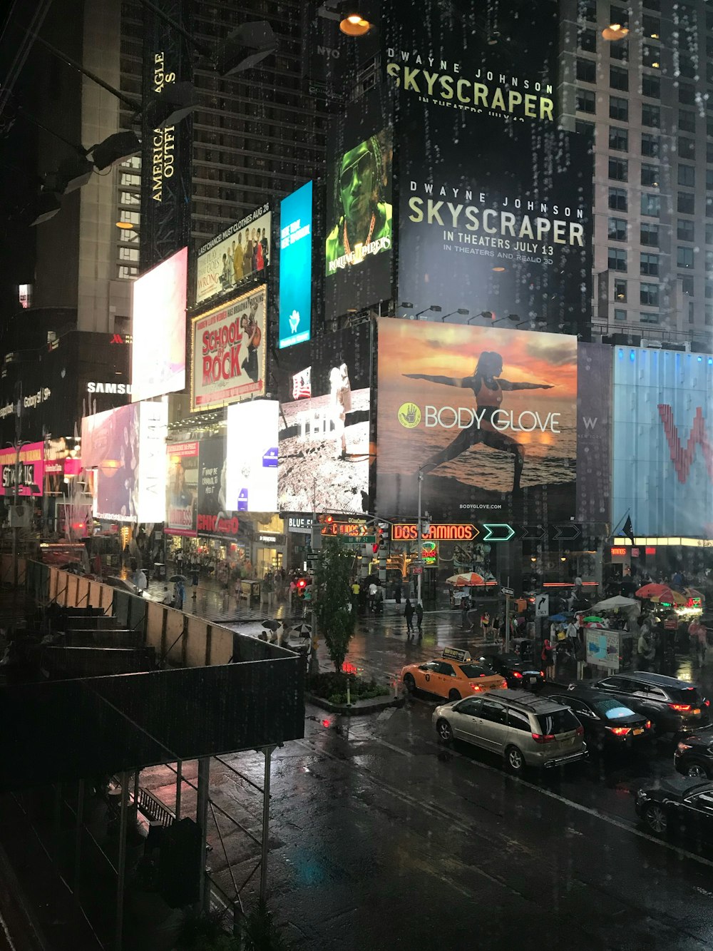 cars on road in city during night time