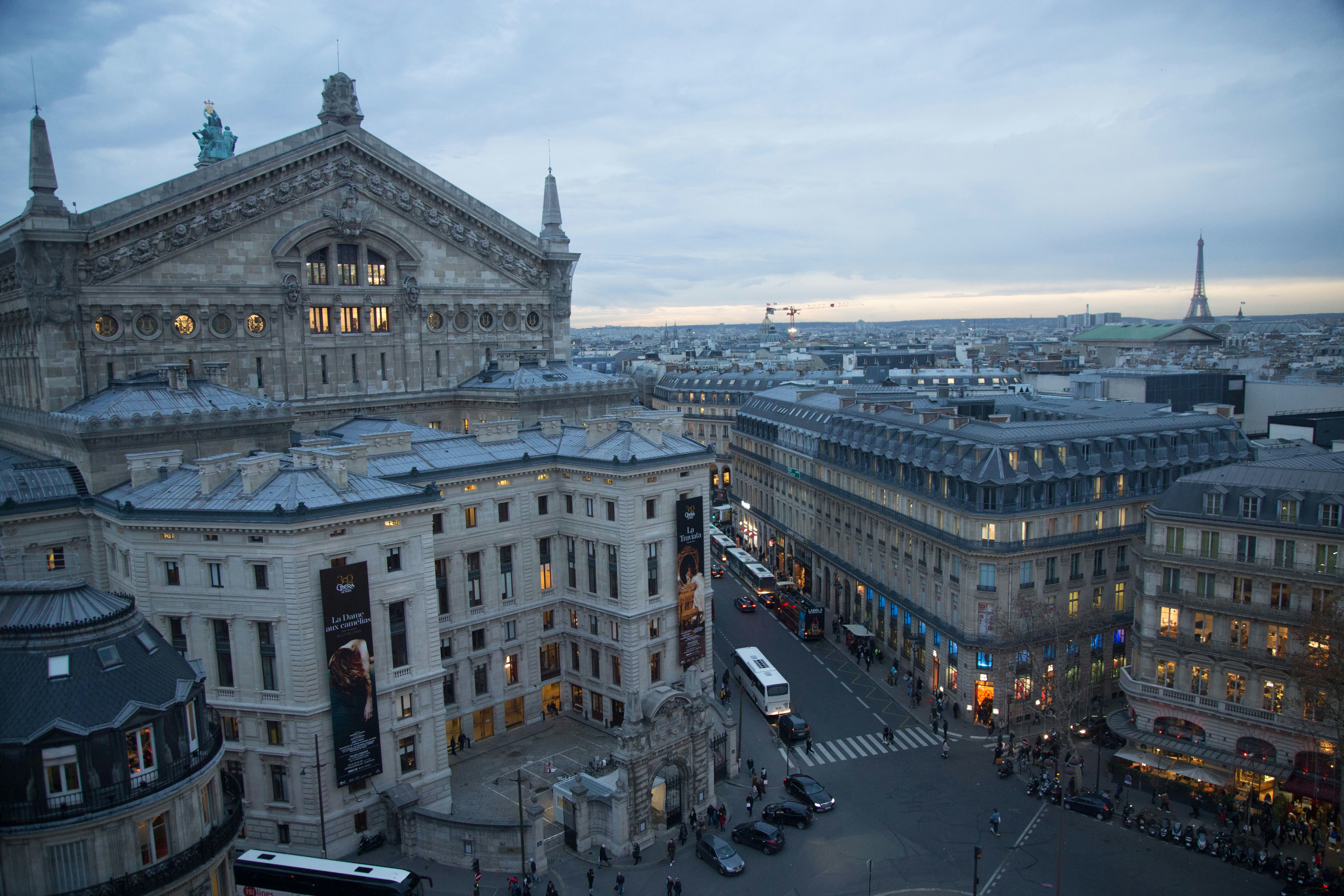 Paris Rooftop In the photo: Opera de Paris Eiffel Tower