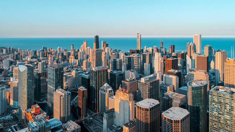 aerial view of city buildings during daytime