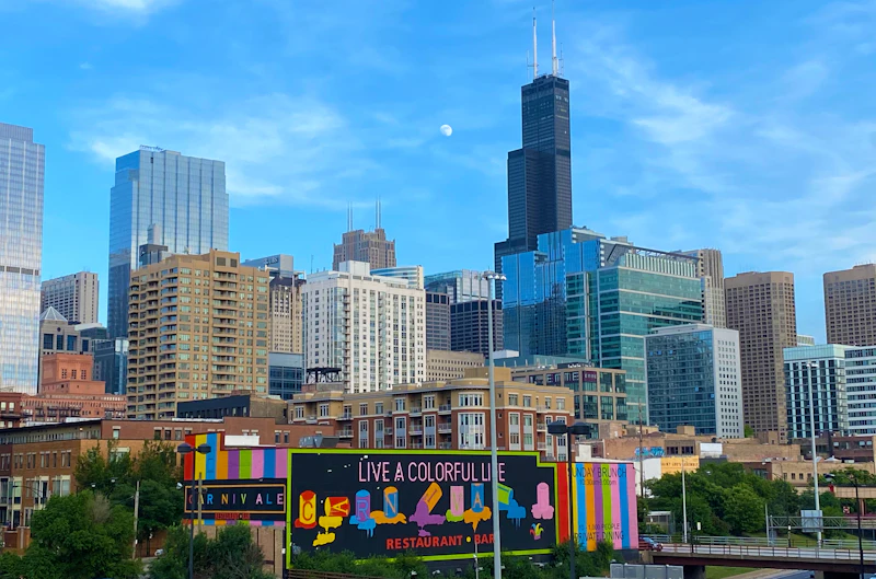 Skyline von Chicago mit dem Willis Tower