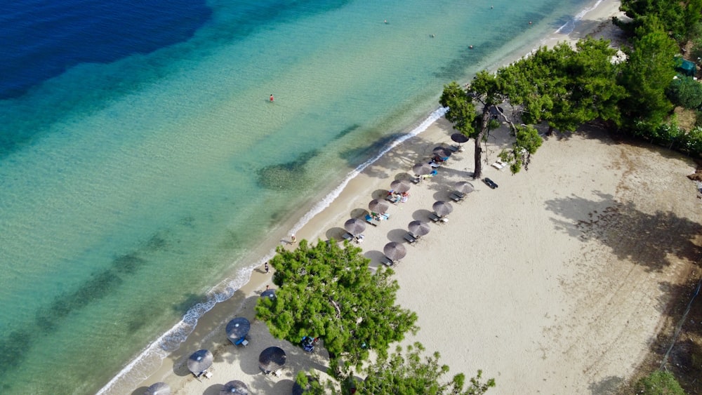 aerial view of beach during daytime