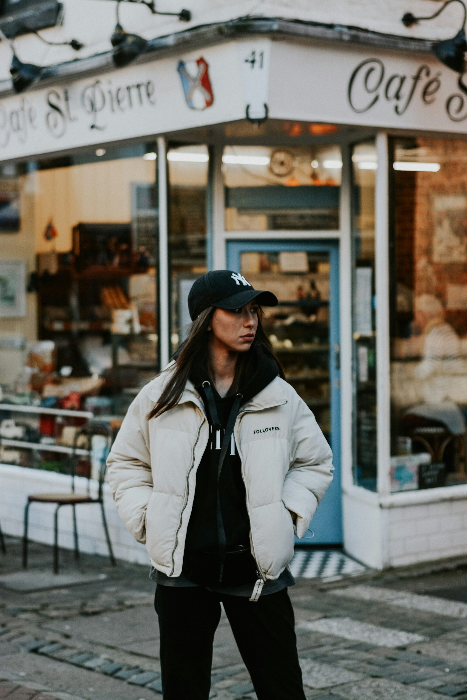 Nikon D5200 + Nikon AF Nikkor 50mm F1.8D sample photo. Woman in white jacket photography