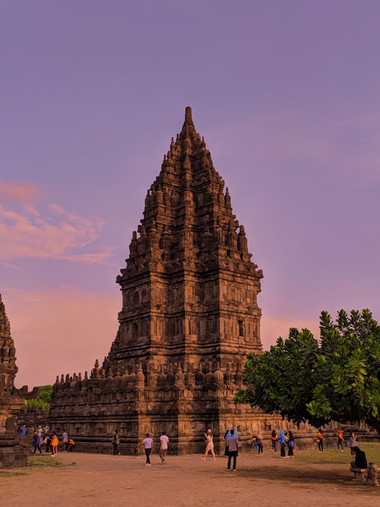 brown concrete building during daytime in Prambanan Temple Indonesia