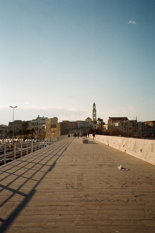 people walking on sidewalk during daytime in Bari Italy