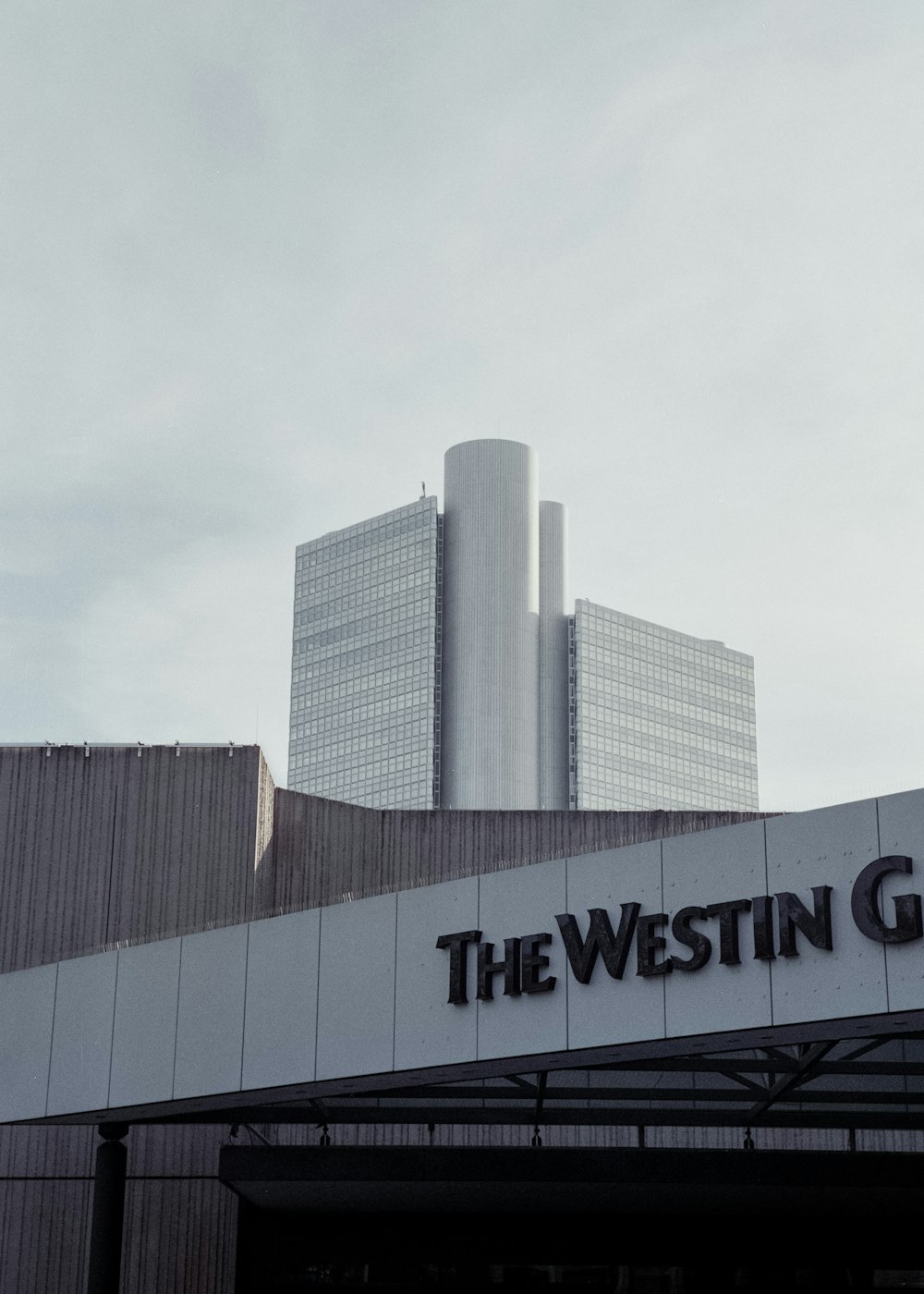 a large building with a sign that says the westin group