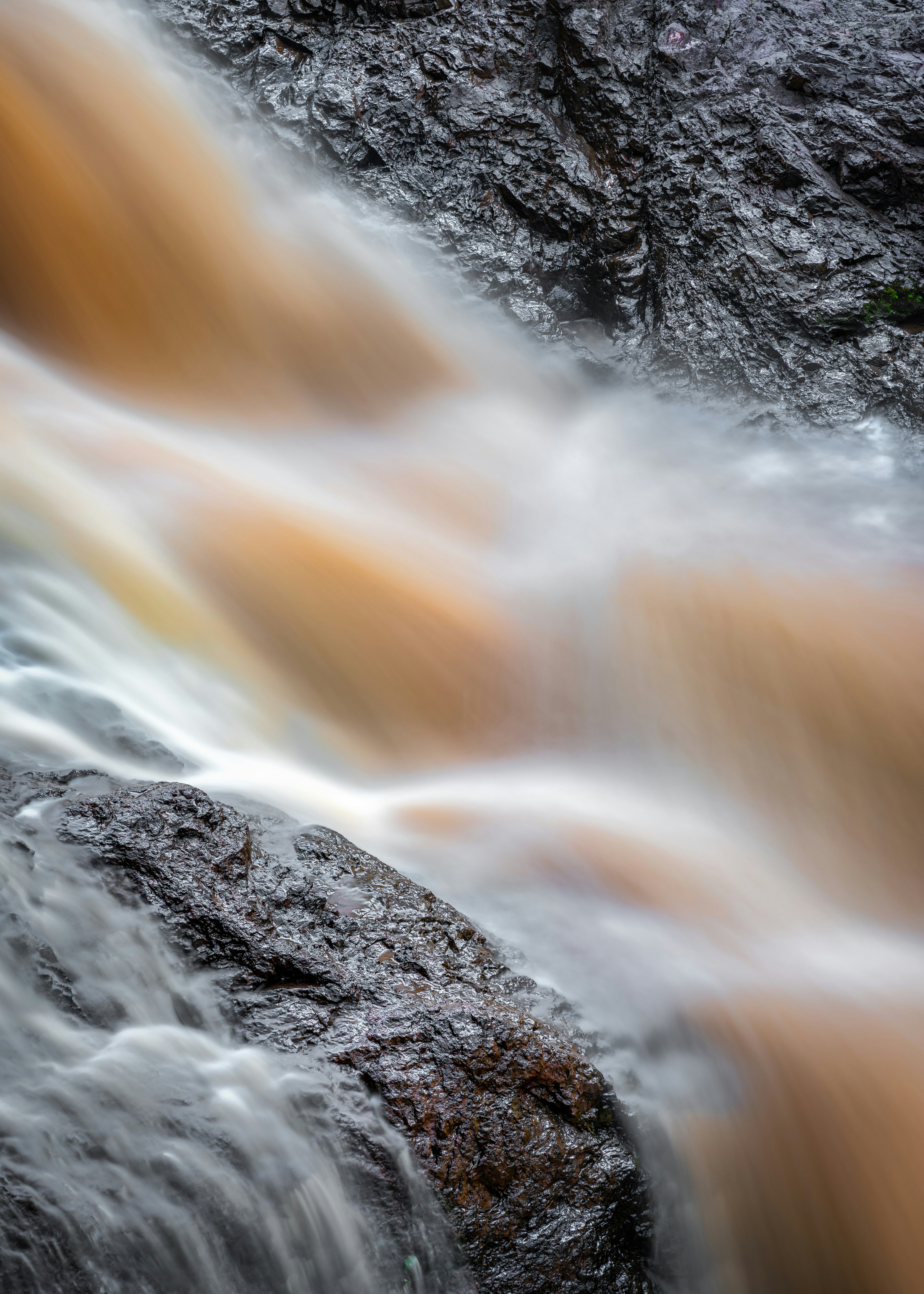 water falls in time lapse photography