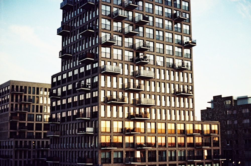 black and white concrete building