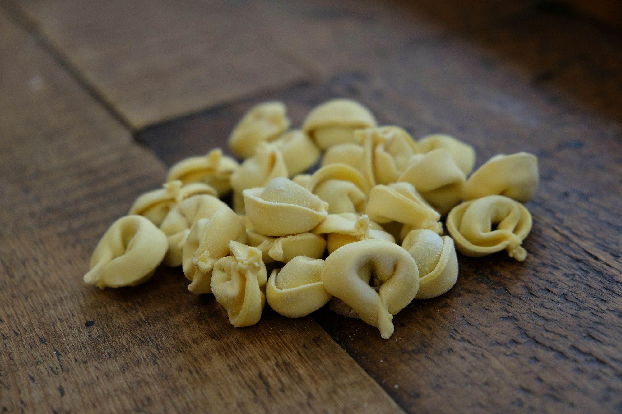 Homemade tortellini