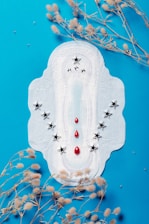 white heart shaped floral decor