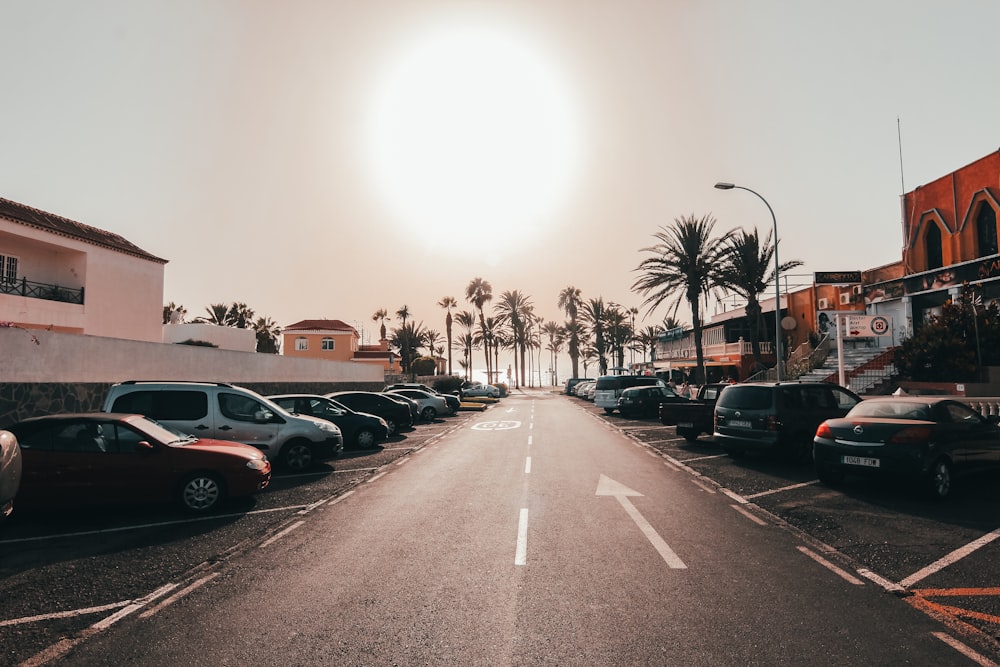 cars parked on parking lot during daytime