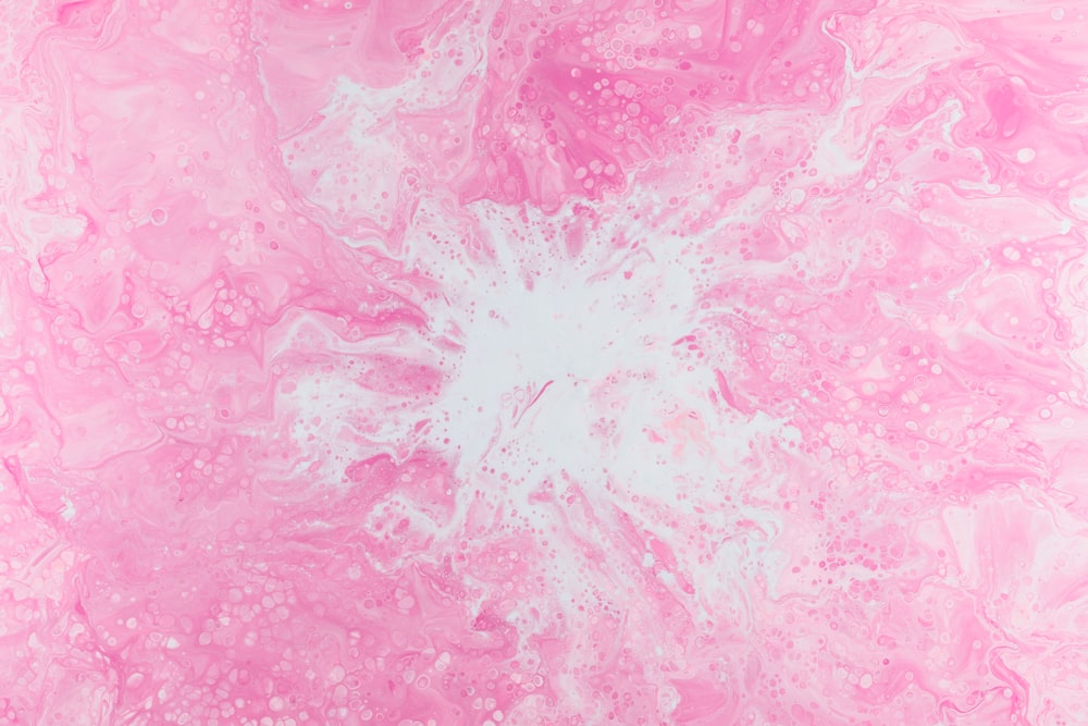 pink and white abstract painting