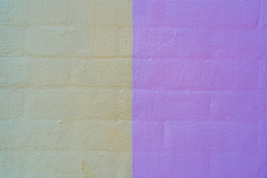 purple and white painted wall