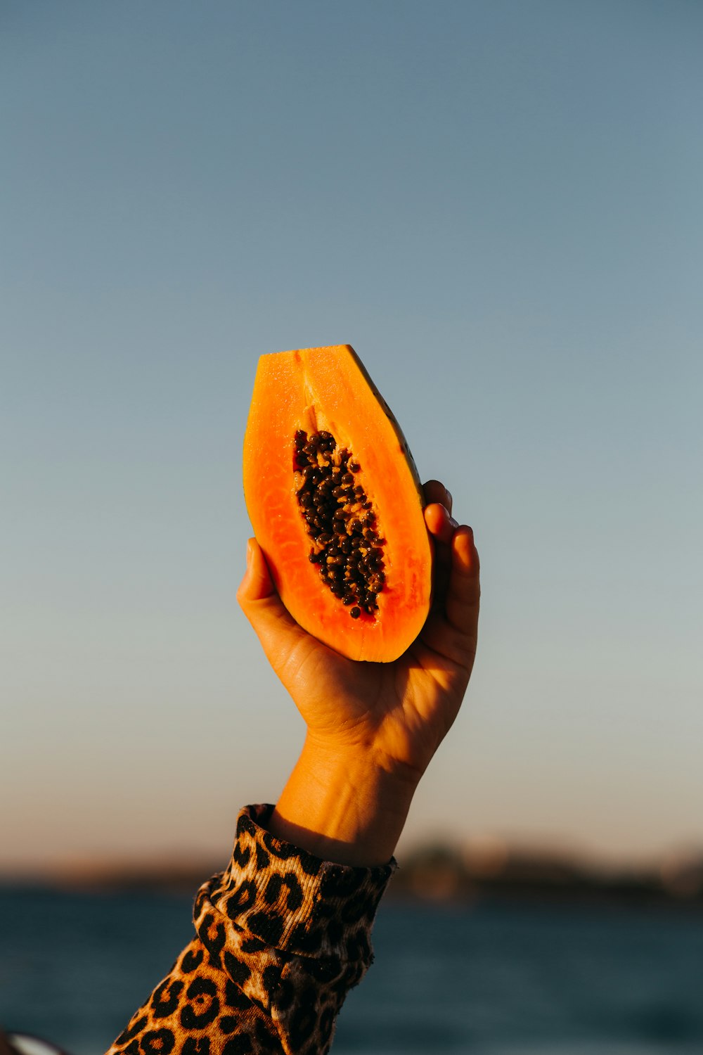 person holding sliced watermelon fruit