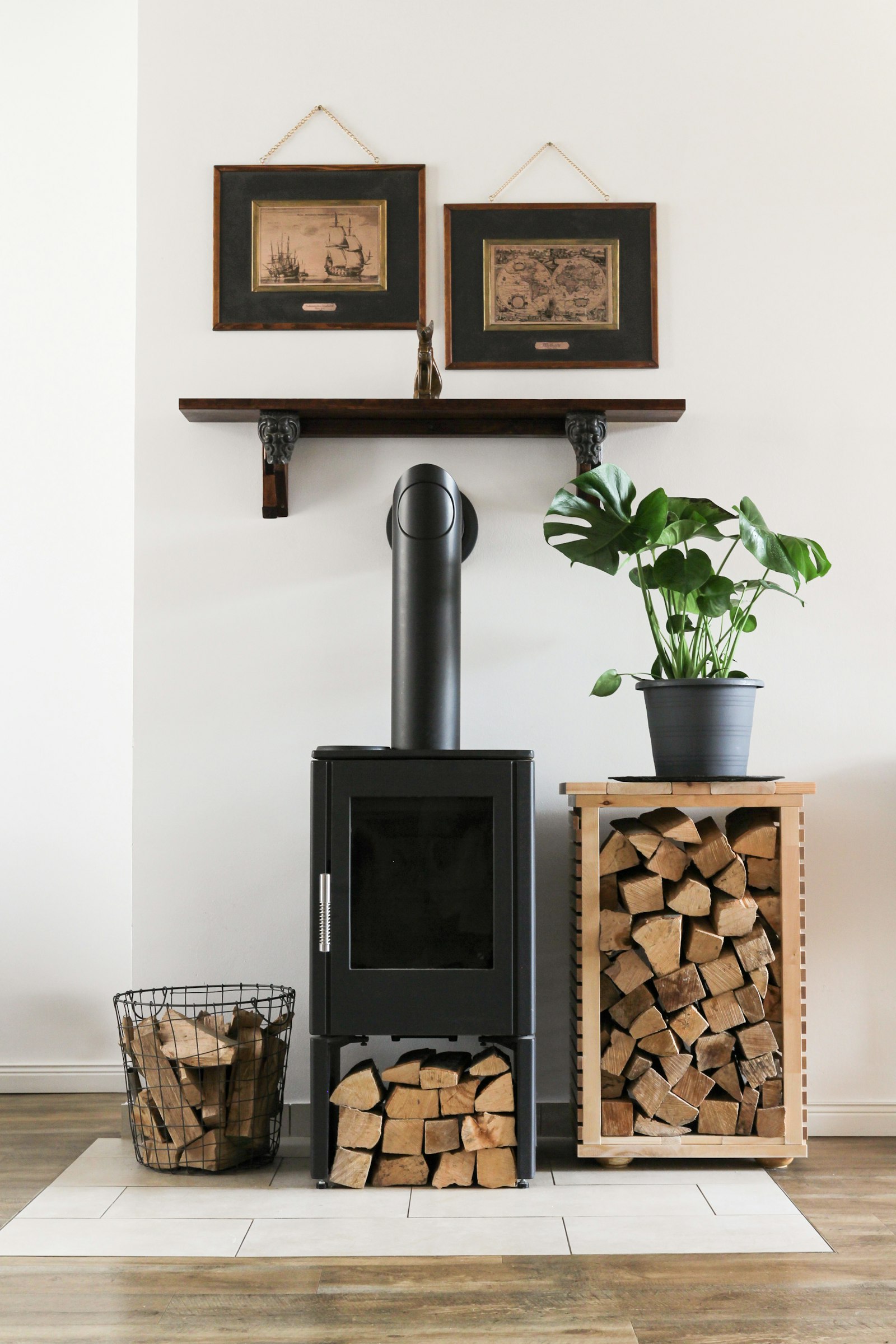 Canon EF 16-35mm F2.8L III USM sample photo. Black fireplace beside brown photography