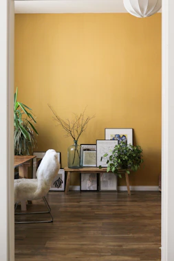 Mur peint avec décoration intérieure