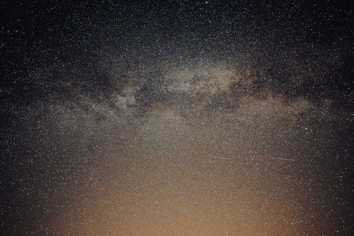 The Milky Way with light pollution.