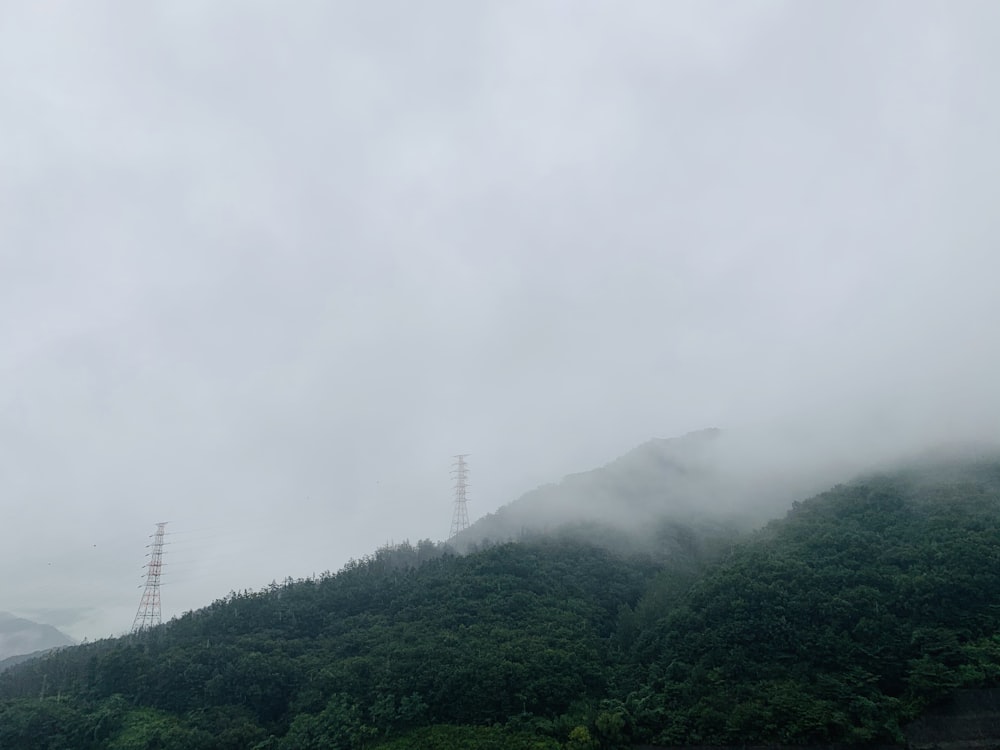 green mountain under white sky during daytime