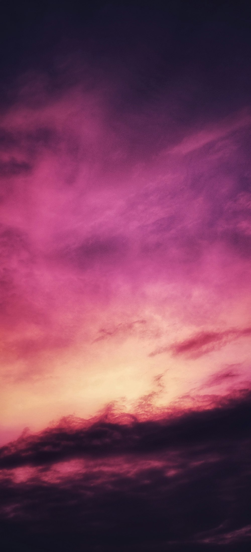 purple and blue cloudy sky