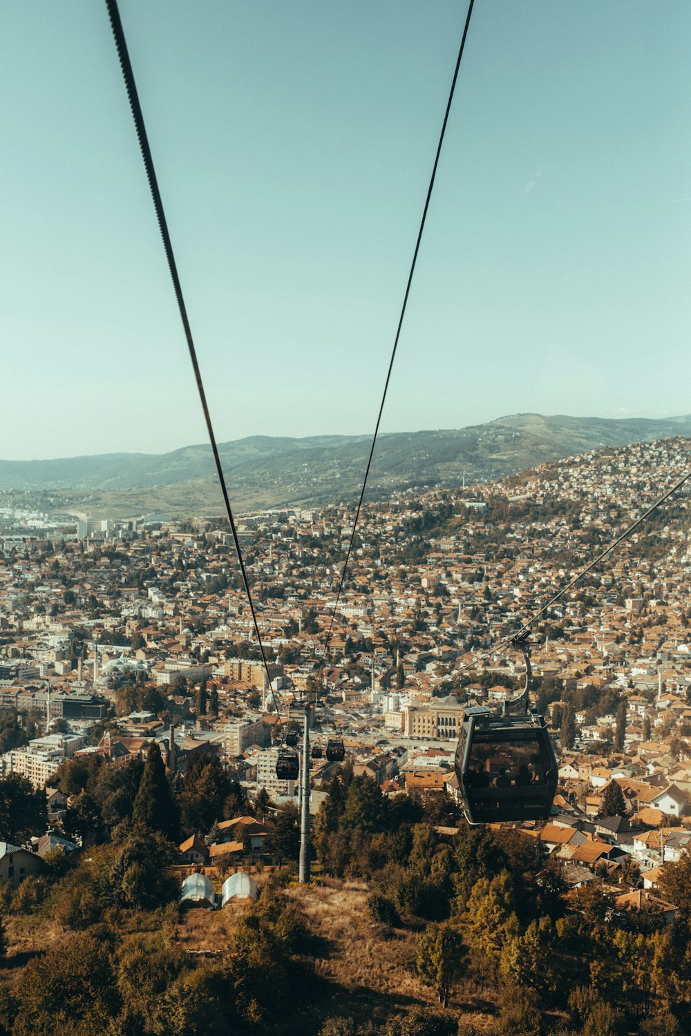 Vue aérienne des bâtiments de la ville pendant la journée