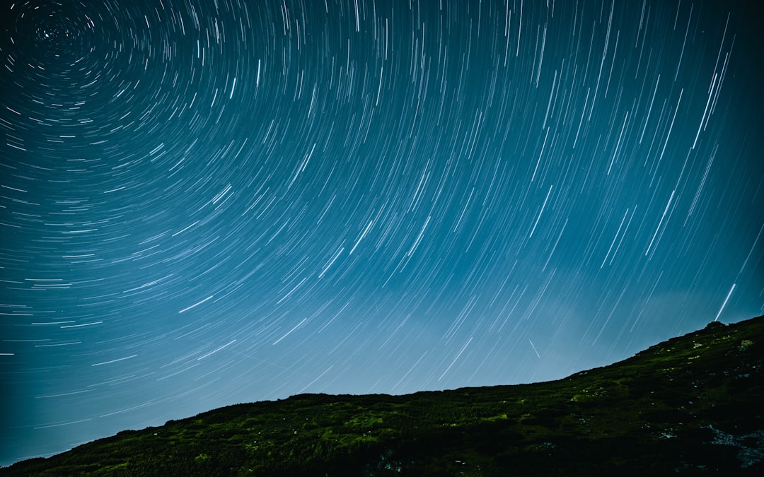 time lapse photography of stars in sky