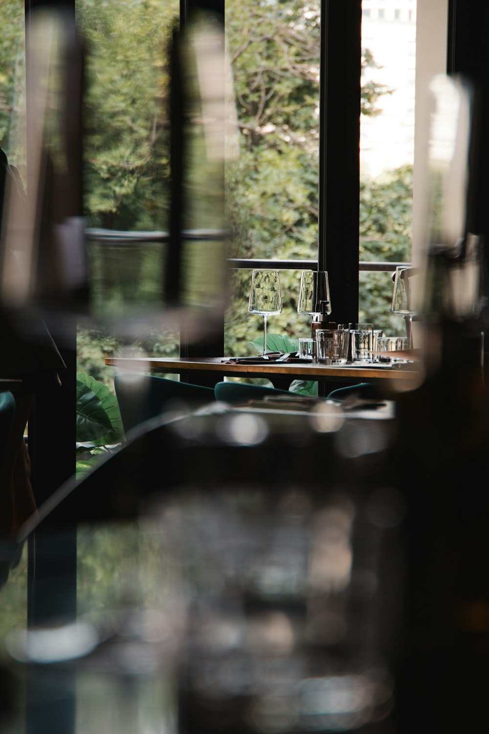 brown wooden table with chairs