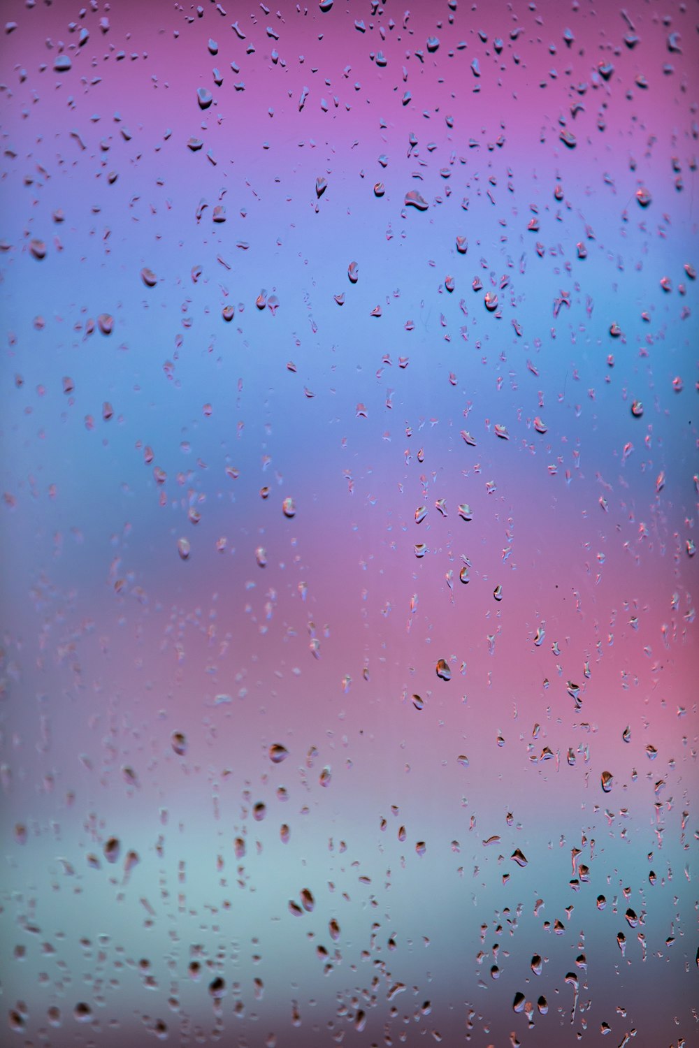 water droplets on glass window