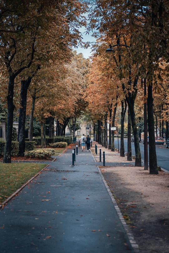 people walking on sidewalk near trees during daytime in Neuilly-sur-Seine France