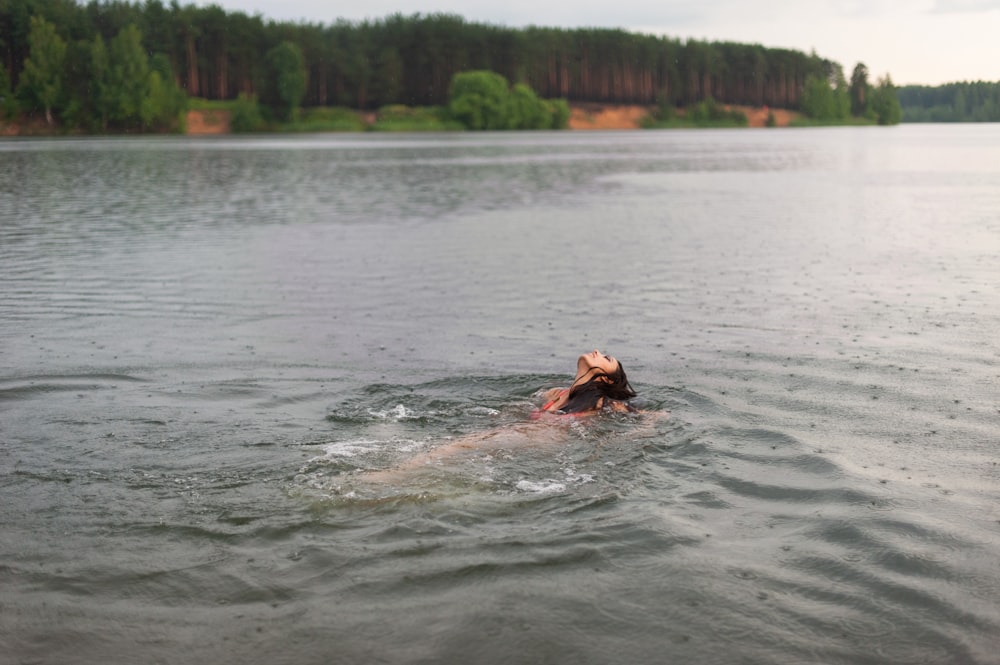 person in water during daytime