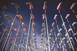 Close-up of a windsock fabric texture showing vibrant colors and durable stitching.