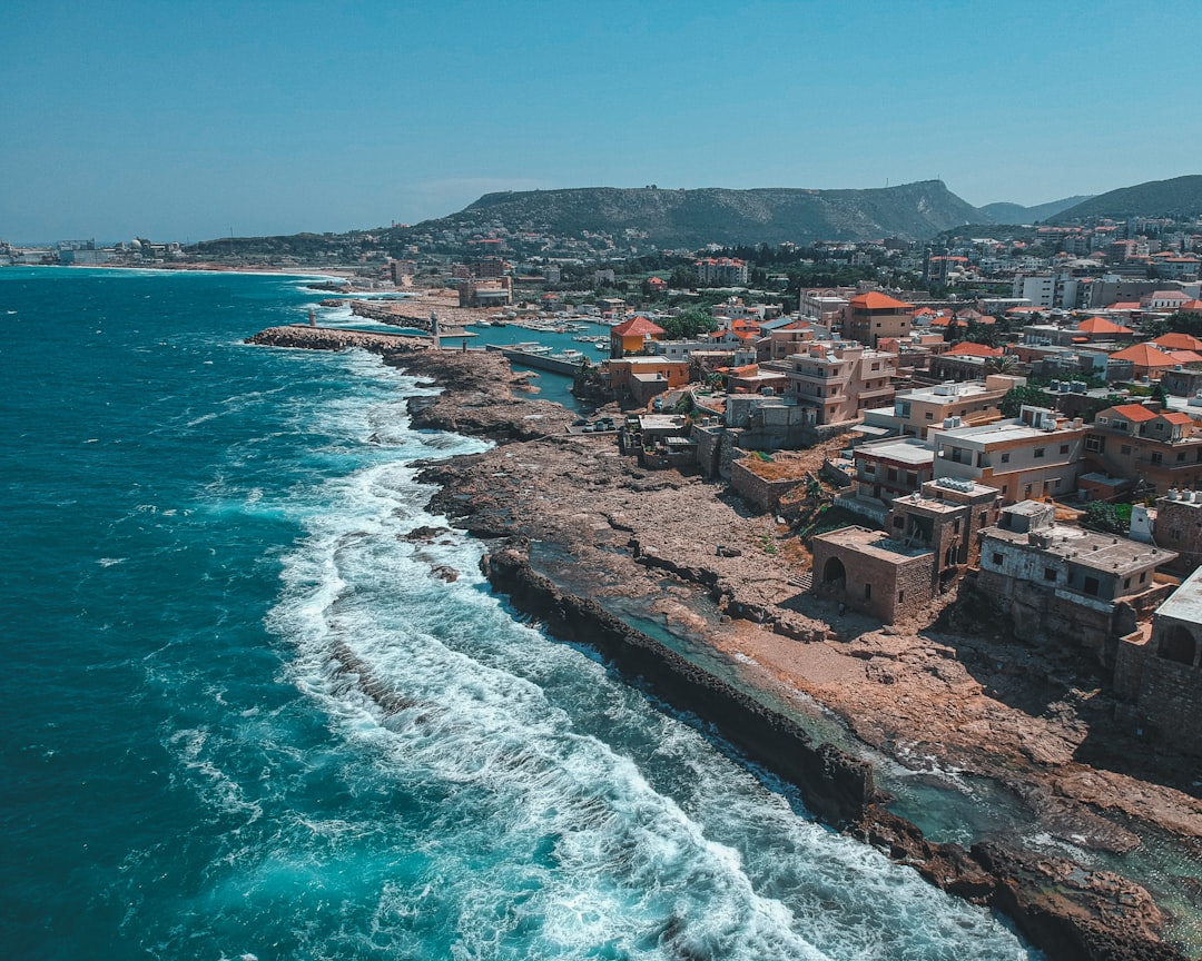 aerial view of city near body of water during daytime