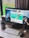 A close-up of a product being utilized in a home office setup.