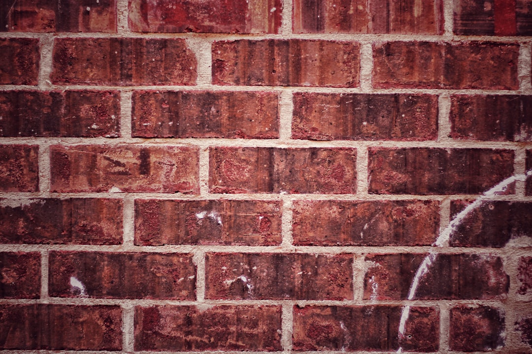 red and brown brick wall