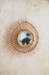 brown spiral metal on white concrete floor