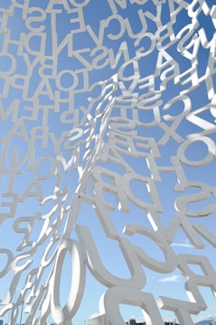 blue and white hearts illustration