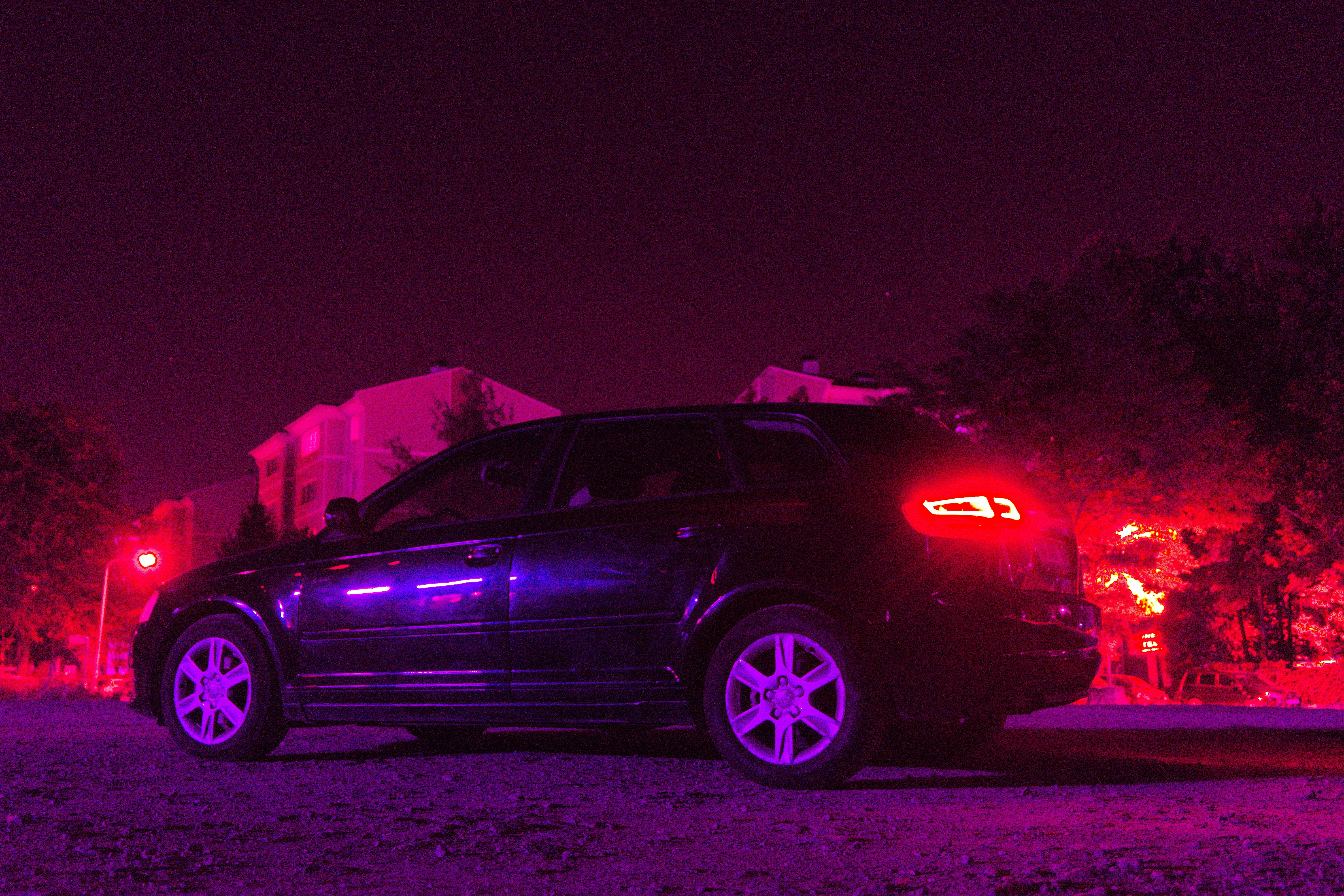 Neon purple Halloween