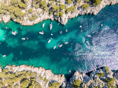 aerial view of body of water during daytime
