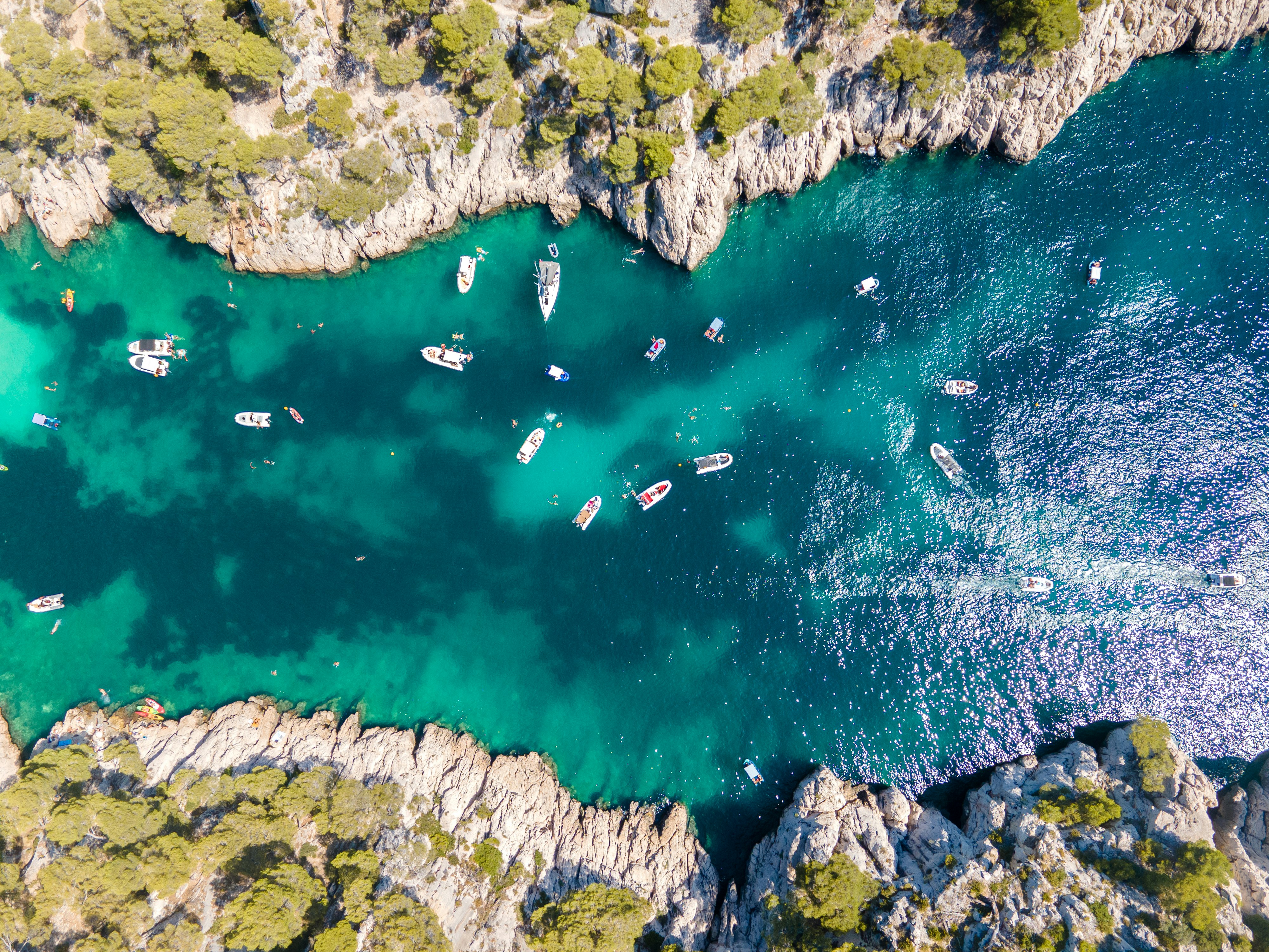 aerial view of body of water during daytime