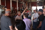 An expert consulting session with a customer in a factory.