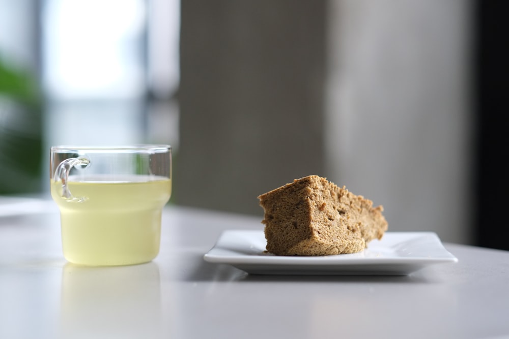 sliced bread on white ceramic plate