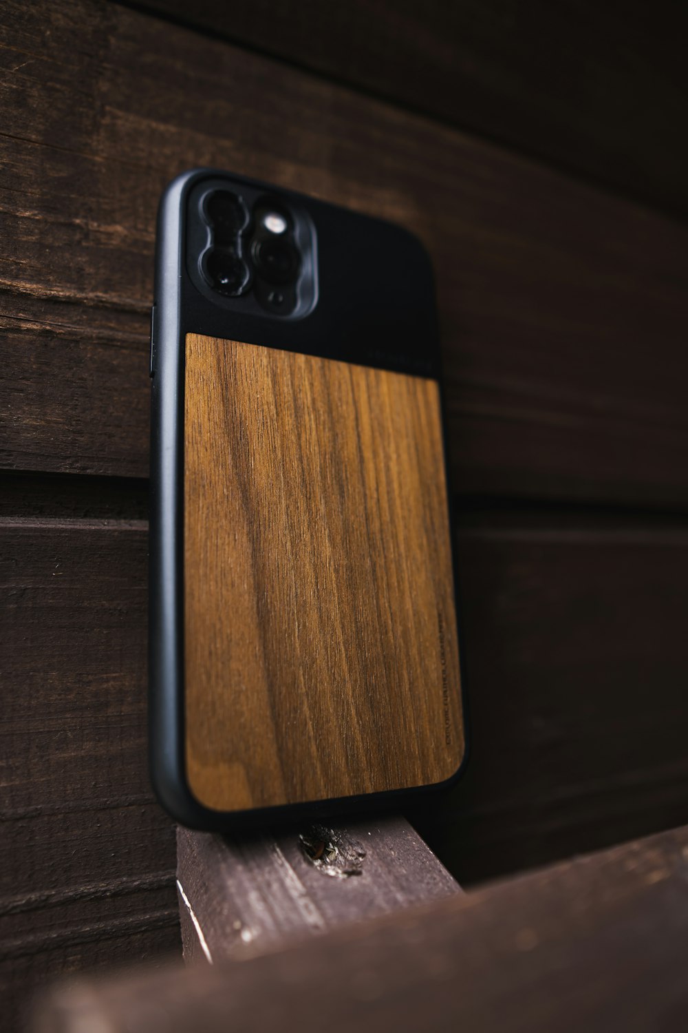 black and brown smartphone case