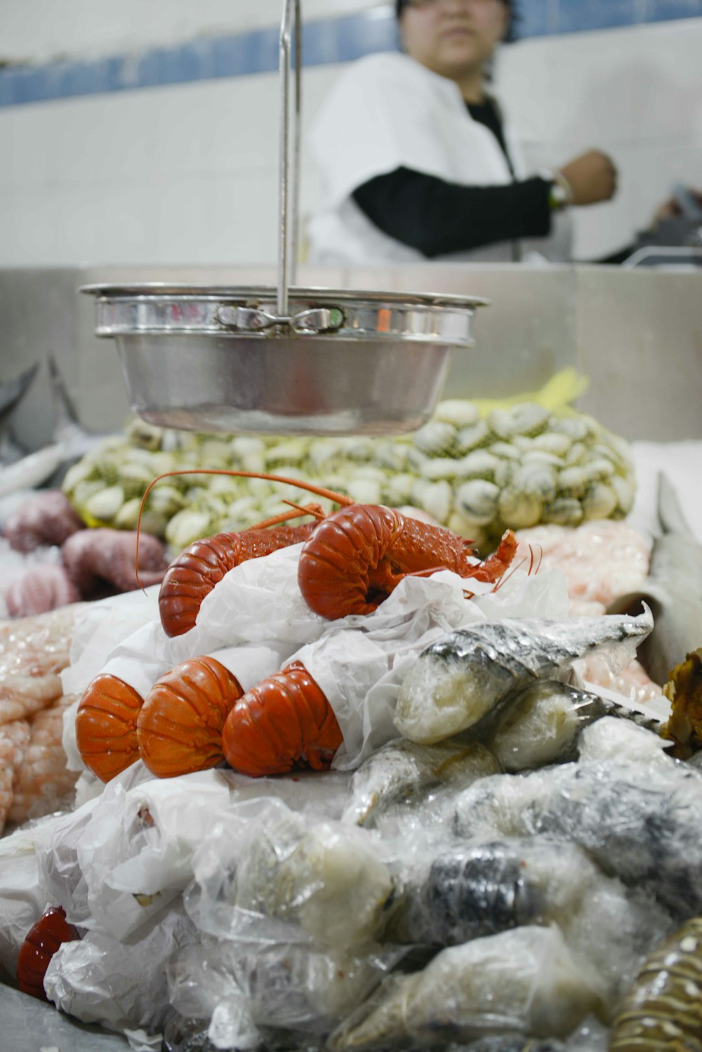 orange and white shrimp on white rice