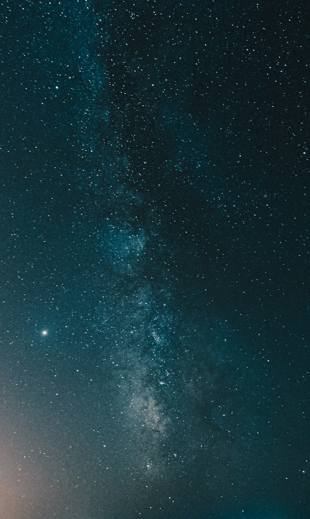 blue and white starry night sky