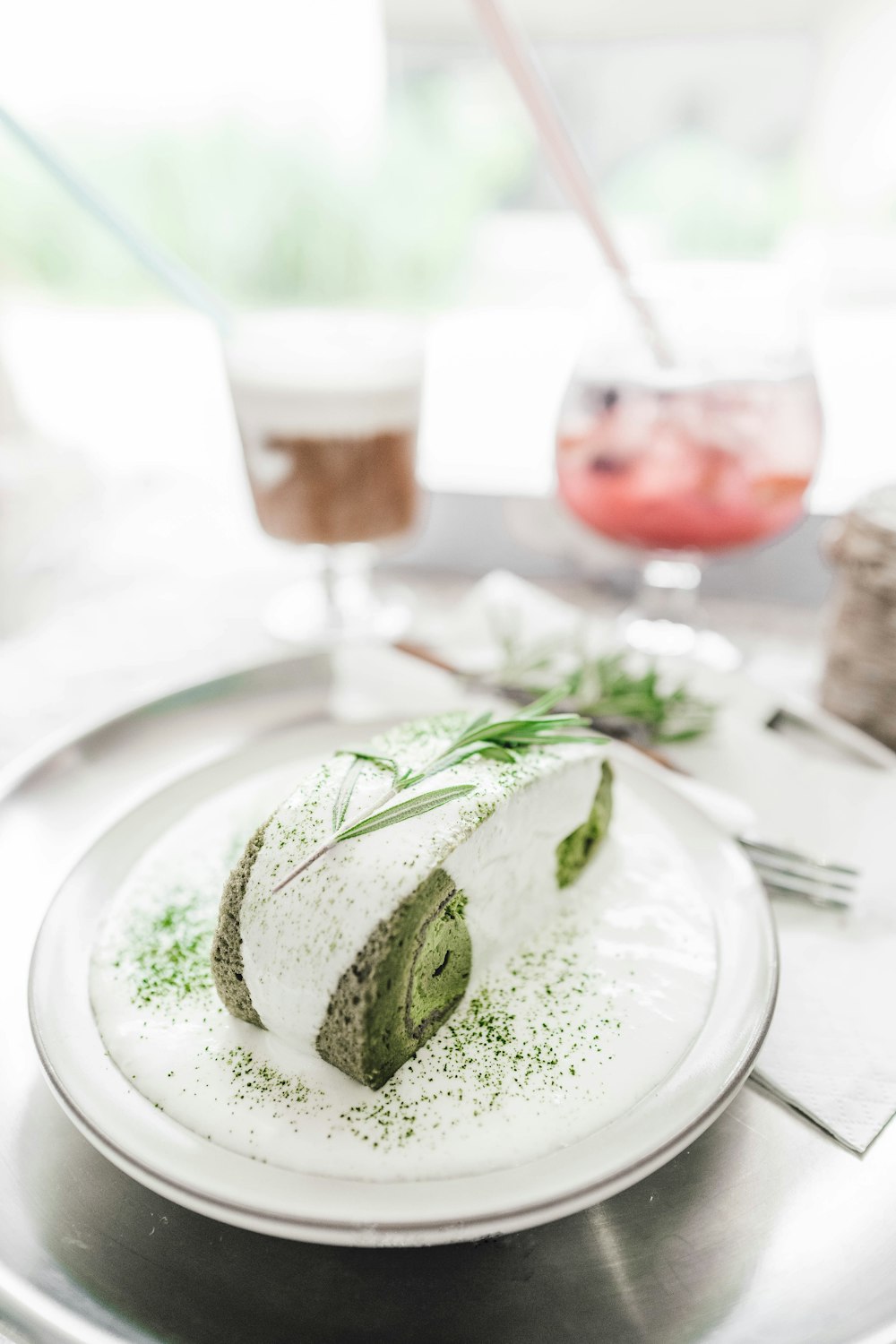 green leaf vegetable on white ceramic plate