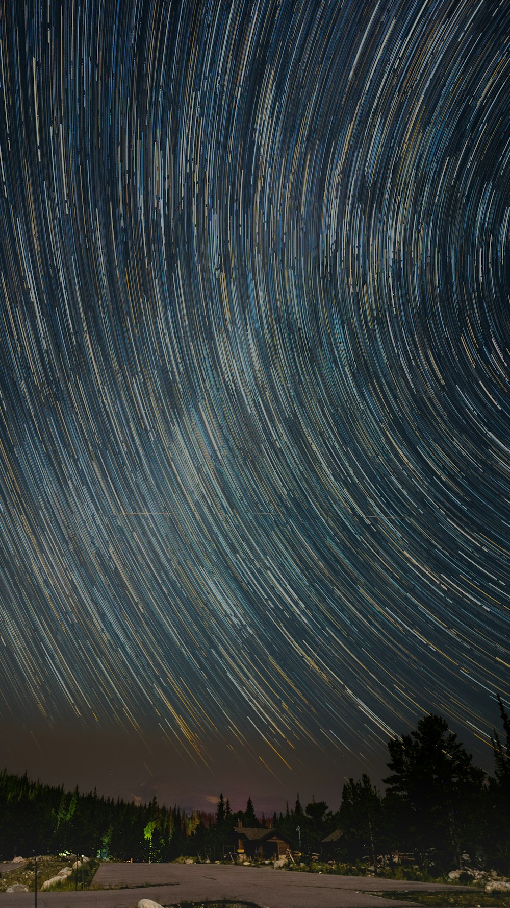 time lapse photography of stars